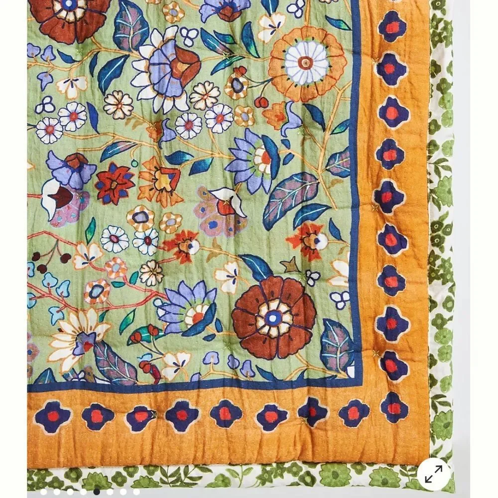 Anthropologie Averill Organic Cotton Quilt King size